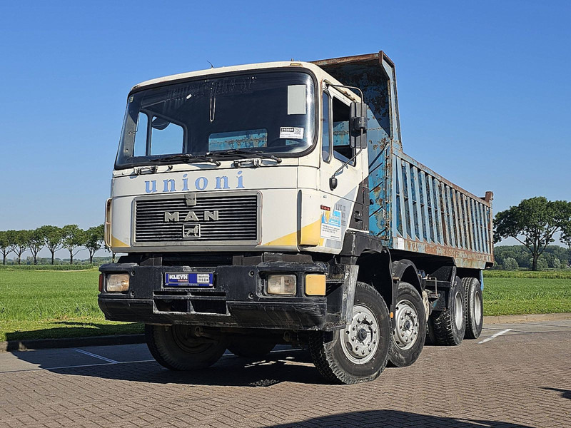 MAN 32.403 F90 8X4 MANUAL STEEL - Camion benne: photos 1 MAN 32.403 F90 8X4 MANUAL STEEL - Camion benne: photos 1