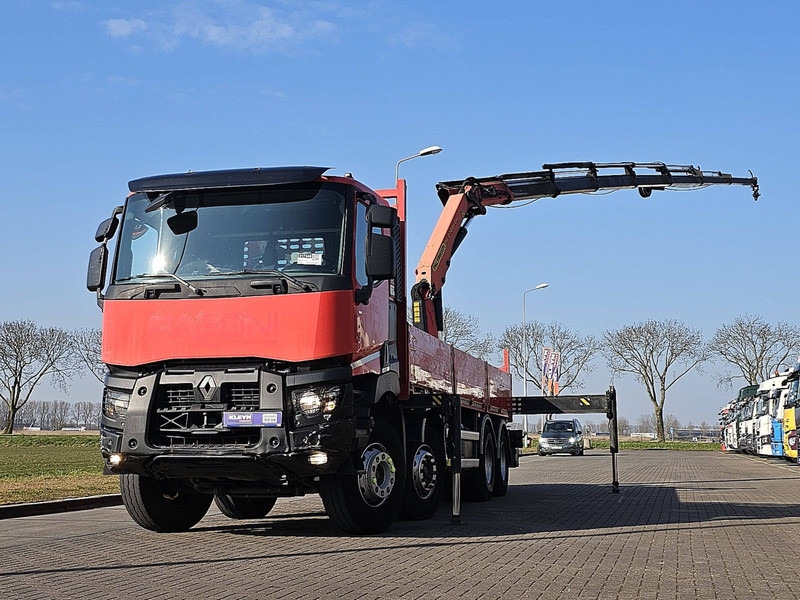 Renault C 430 8X4 PALF. PK27000-F - Camion plateau, Camion grue: photos 1 Renault C 430 8X4 PALF. PK27000-F - Camion plateau, Camion grue: photos 1