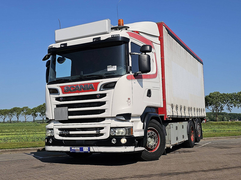 Scania R520 6X2 V8 LEATHER - Camion à rideaux coulissants: photos 1 Scania R520 6X2 V8 LEATHER - Camion à rideaux coulissants: photos 1