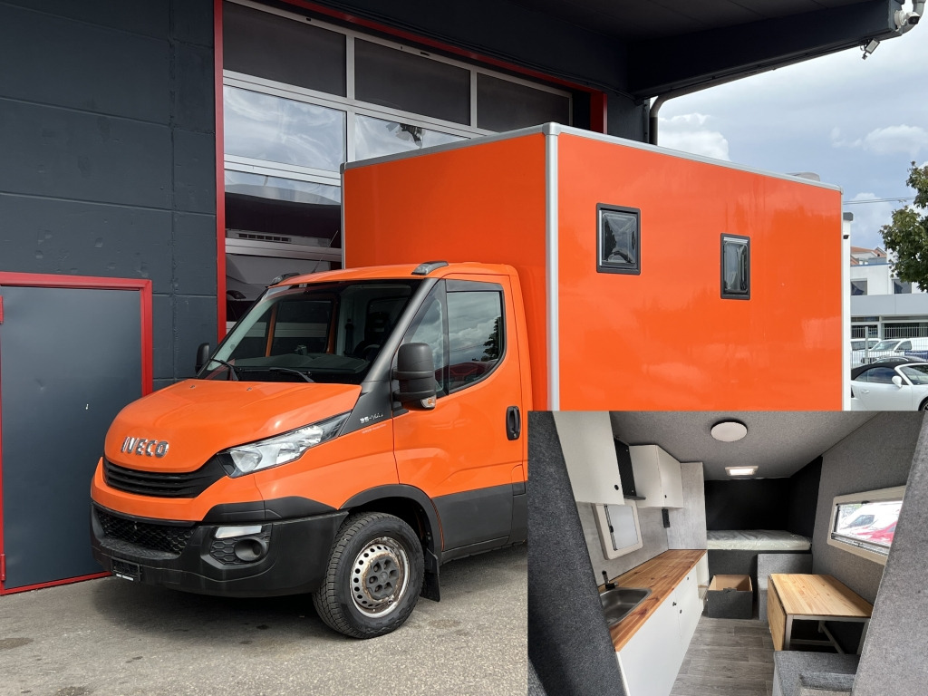 Iveco Daily 35S14 Klima Orig.127'km Küche Doppelbett - Camping-car: photos 1 Iveco Daily 35S14 Klima Orig.127'km Küche Doppelbett - Camping-car: photos 1