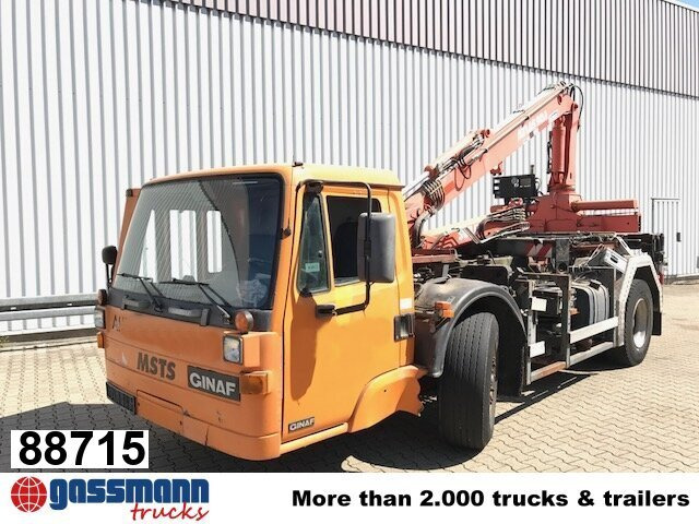 GINAF GINC 3030 mit Heckkran Atlas AK 90.1 HDS - Camion plateau, Camion grue: photos 1 GINAF GINC 3030 mit Heckkran Atlas AK 90.1 HDS - Camion plateau, Camion grue: photos 1
