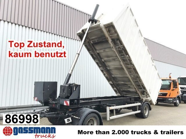 Hüffermann HDK 1860 Hinterkippmulde ca. 28m³ mit - Remorque porte-conteneur/ Caisse mobile: photos 1 Hüffermann HDK 1860 Hinterkippmulde ca. 28m³ mit - Remorque porte-conteneur/ Caisse mobile: photos 1