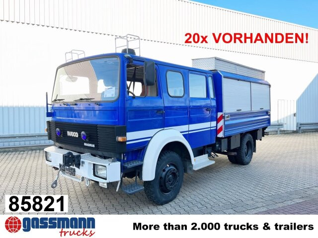 Iveco 120-23 AW 4x4 Doka, V8-Motor, Gerätewagen, - Camion plateau: photos 1 Iveco 120-23 AW 4x4 Doka, V8-Motor, Gerätewagen, - Camion plateau: photos 1