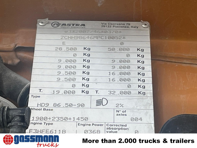 Iveco ASTRA HD9 86.50-90 8x6, Unfallschaden, Cursor 13 - Châssis cabine: photos 5 Iveco ASTRA HD9 86.50-90 8x6, Unfallschaden, Cursor 13 - Châssis cabine: photos 5