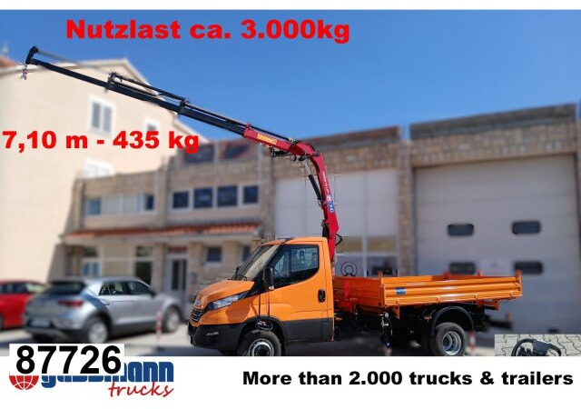 Iveco Daily 70C18H 4x2 mit Kran HMF 340-K3, Funk - Camion benne, Camion grue: photos 1 Iveco Daily 70C18H 4x2 mit Kran HMF 340-K3, Funk - Camion benne, Camion grue: photos 1