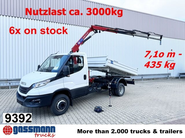 Iveco Daily 70C18H 4x2 mit Kran HMF 340-K3, Funk - Camion benne, Camion grue: photos 1 Iveco Daily 70C18H 4x2 mit Kran HMF 340-K3, Funk - Camion benne, Camion grue: photos 1