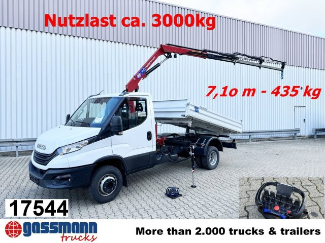 Iveco Daily 70C18H 4x2 mit Kran HMF 340-K3, Funk - Camion benne, Camion grue: photos 1 Iveco Daily 70C18H 4x2 mit Kran HMF 340-K3, Funk - Camion benne, Camion grue: photos 1