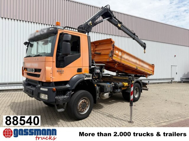 Iveco Trakker AD190T36W 4x4, EEV, Kran Hiab 111BS-2 - Camion benne, Camion grue: photos 1 Iveco Trakker AD190T36W 4x4, EEV, Kran Hiab 111BS-2 - Camion benne, Camion grue: photos 1