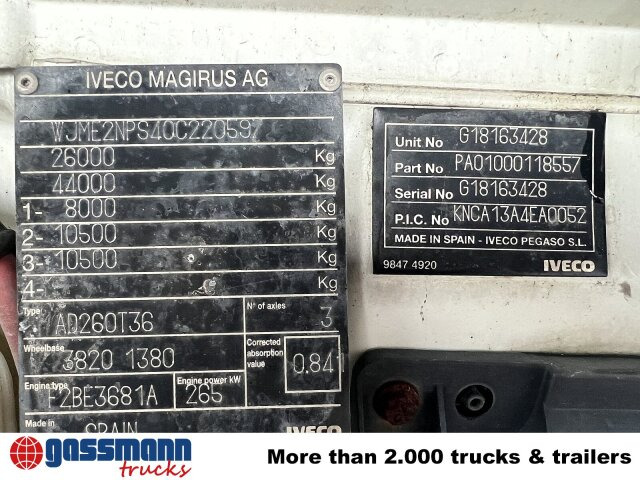 Iveco Trakker AD260T36 6x4 - Châssis cabine: photos 2 Iveco Trakker AD260T36 6x4 - Châssis cabine: photos 2