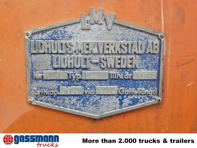 Chariot élévateur diesel LMV 8/D Gabelstapler, 8 to Hubkraft, Oldtimer: photos 12 Chariot élévateur diesel LMV 8/D Gabelstapler, 8 to Hubkraft, Oldtimer: photos 12