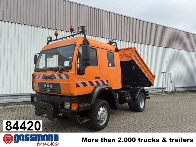 MAN 14.225 LAK 4x4 BB Doka, Winterdienstausstattung - Camion benne: photos 1 MAN 14.225 LAK 4x4 BB Doka, Winterdienstausstattung - Camion benne: photos 1
