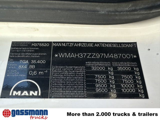 MAN TGA 35.400/440 8x4 BB - Camion benne: photos 3 MAN TGA 35.400/440 8x4 BB - Camion benne: photos 3