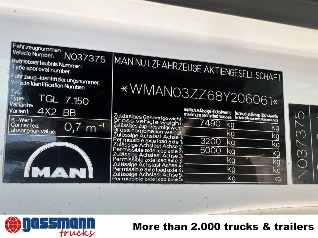 MAN TGL 7.150 4x2 BB mit LBW BÄR - Camion plateau: photos 4 MAN TGL 7.150 4x2 BB mit LBW BÄR - Camion plateau: photos 4