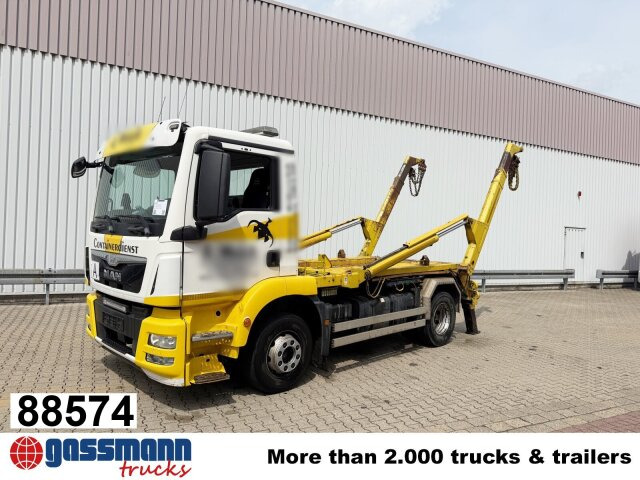 MAN TGM 15.250 4x2 LL, Tele-Absetzer - Camion multibenne: photos 1 MAN TGM 15.250 4x2 LL, Tele-Absetzer - Camion multibenne: photos 1