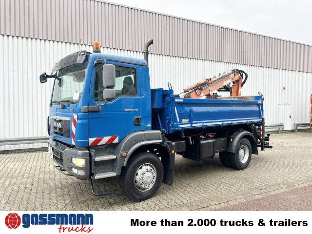 Camion benne, Camion grue MAN TGM 18.290 4X4 BB, EEV, Heckkran Atlas AK: photos 9