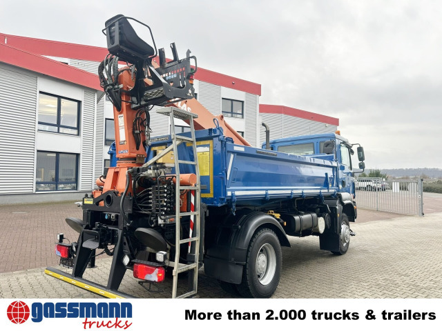 Camion benne, Camion grue MAN TGM 18.290 4X4 BB, EEV, Heckkran Atlas AK: photos 10