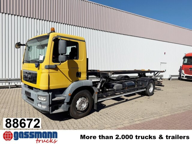 MAN TGM 18.290 4x2 LL, Hydr. Hubrahmen - Camion porte-conteneur/ Caisse mobile: photos 1 MAN TGM 18.290 4x2 LL, Hydr. Hubrahmen - Camion porte-conteneur/ Caisse mobile: photos 1