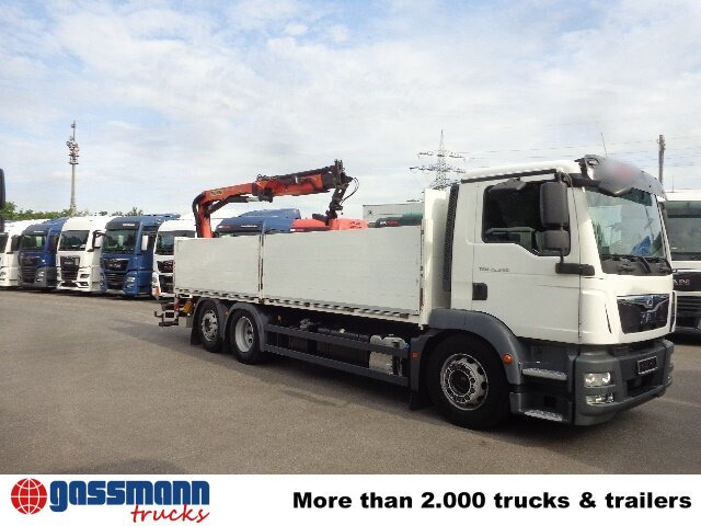 MAN TGM 26.340 6x2-4 LL,Lenk-Liftachse, Heckkran, - Camion plateau, Camion grue: photos 4 MAN TGM 26.340 6x2-4 LL,Lenk-Liftachse, Heckkran, - Camion plateau, Camion grue: photos 4