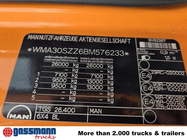 MAN TGS 26.400 6X4 BL - Châssis cabine: photos 5 MAN TGS 26.400 6X4 BL - Châssis cabine: photos 5