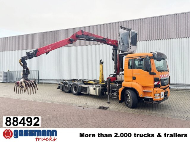 MAN TGS 26.440 6x2-4 BL, Lenk-/Liftachse, - Camion ampliroll, Camion grue: photos 1 MAN TGS 26.440 6x2-4 BL, Lenk-/Liftachse, - Camion ampliroll, Camion grue: photos 1