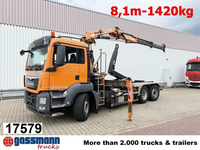 MAN TGS 28.440 6x2-4 BL, Lenk-/Liftachse, Kran Atlas - Camion ampliroll, Camion grue: photos 1 MAN TGS 28.440 6x2-4 BL, Lenk-/Liftachse, Kran Atlas - Camion ampliroll, Camion grue: photos 1