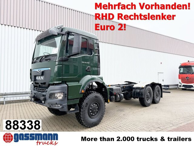 MAN TGS 33.440 6x6 BB CH RHD, Euro2, Rechtslenker, - Châssis cabine: photos 1 MAN TGS 33.440 6x6 BB CH RHD, Euro2, Rechtslenker, - Châssis cabine: photos 1