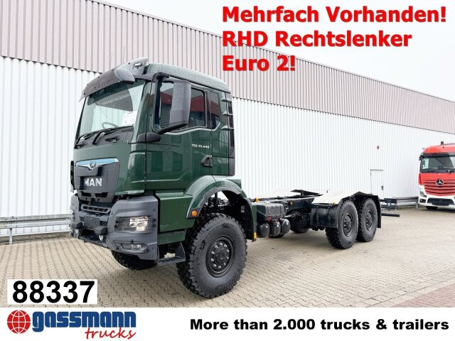 MAN TGS 33.440 6x6 BB CH RHD, Euro2, Rechtslenker, - Châssis cabine: photos 1 MAN TGS 33.440 6x6 BB CH RHD, Euro2, Rechtslenker, - Châssis cabine: photos 1