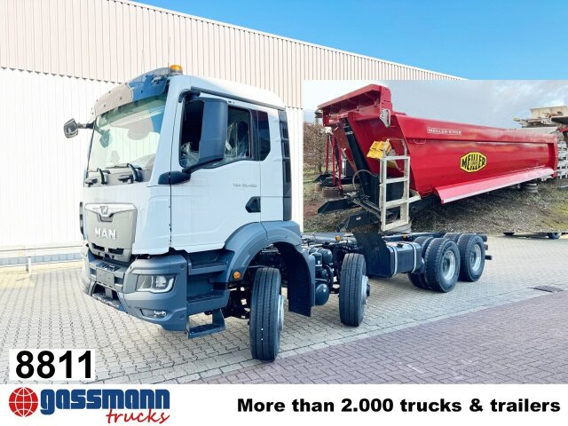 MAN TGS 35.480 8x6H BL CH, HydroDrive, Navi, Meiller - Tombereau: photos 1 MAN TGS 35.480 8x6H BL CH, HydroDrive, Navi, Meiller - Tombereau: photos 1