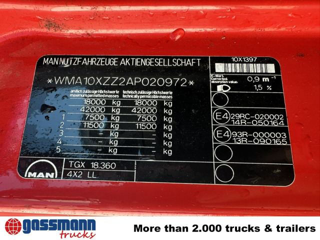 MAN TGX 18.360 4X2 LL, Fahrschule - Camion porte-conteneur/ Caisse mobile: photos 3 MAN TGX 18.360 4X2 LL, Fahrschule - Camion porte-conteneur/ Caisse mobile: photos 3