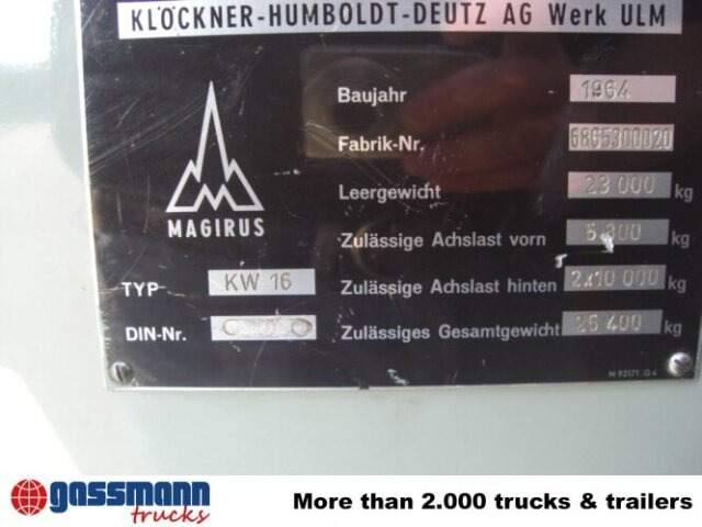 Magirus Deutz Magirus Uranus 250D 22 KW16 - Camion de pompier, Camion grue: photos 4 Magirus Deutz Magirus Uranus 250D 22 KW16 - Camion de pompier, Camion grue: photos 4