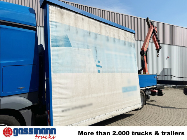 Mercedes-Benz Actros 1836 L 4x2, Glastransporter, Heckkran - Camion plateau, Camion grue: photos 4 Mercedes-Benz Actros 1836 L 4x2, Glastransporter, Heckkran - Camion plateau, Camion grue: photos 4