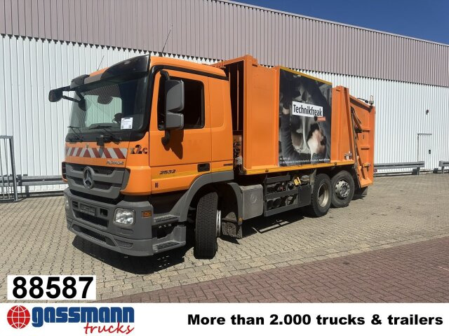 Mercedes-Benz Actros 2532/41 L 6x2, EEV, Lenkachse, Haller X2C - Benne à ordures ménagères: photos 1 Mercedes-Benz Actros 2532/41 L 6x2, EEV, Lenkachse, Haller X2C - Benne à ordures ménagères: photos 1