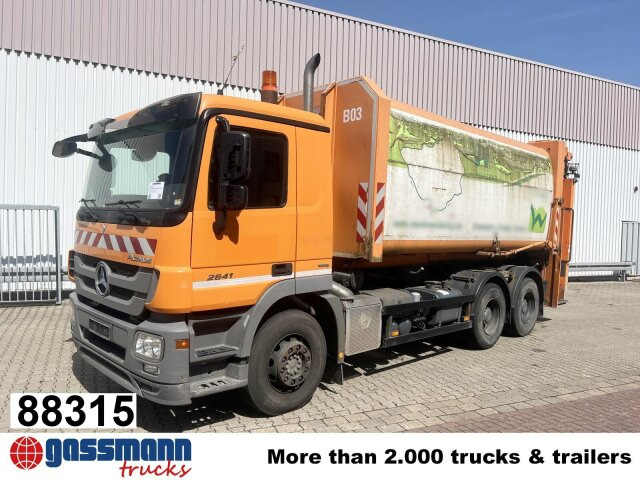 Mercedes-Benz Actros 2641/48 L 6x4, Seilabroller, Haller - Benne à ordures ménagères: photos 1 Mercedes-Benz Actros 2641/48 L 6x4, Seilabroller, Haller - Benne à ordures ménagères: photos 1