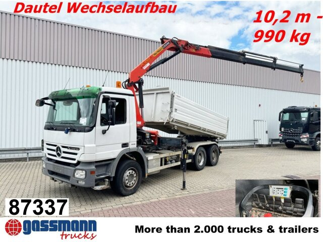 Mercedes-Benz Actros 2644/48 LK 6x4, Dautel Wechselsystem, - Camion benne, Camion grue: photos 1 Mercedes-Benz Actros 2644/48 LK 6x4, Dautel Wechselsystem, - Camion benne, Camion grue: photos 1