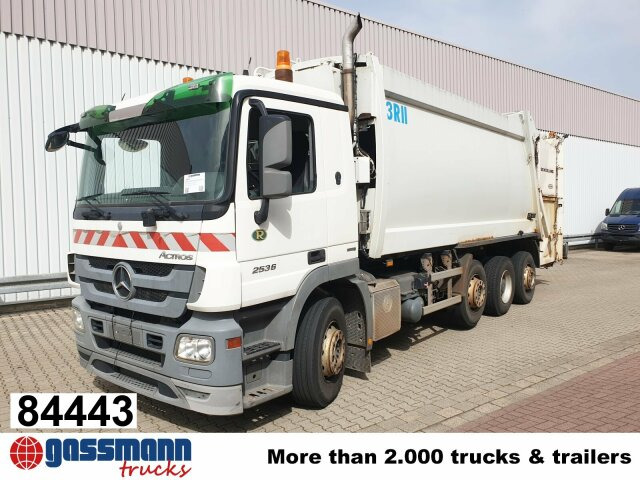 Mercedes-Benz Actros 3236 L 8x2/6, 2x Lenkachse, Schörling - Benne à ordures ménagères: photos 1 Mercedes-Benz Actros 3236 L 8x2/6, 2x Lenkachse, Schörling - Benne à ordures ménagères: photos 1