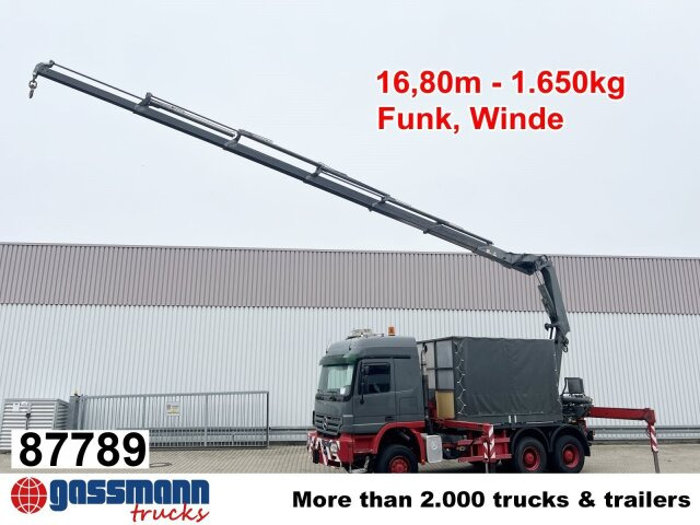 Mercedes-Benz Actros 3346 AK 6x6, 134t Anhängelast WSK, - Camion plateau, Camion grue: photos 1 Mercedes-Benz Actros 3346 AK 6x6, 134t Anhängelast WSK, - Camion plateau, Camion grue: photos 1