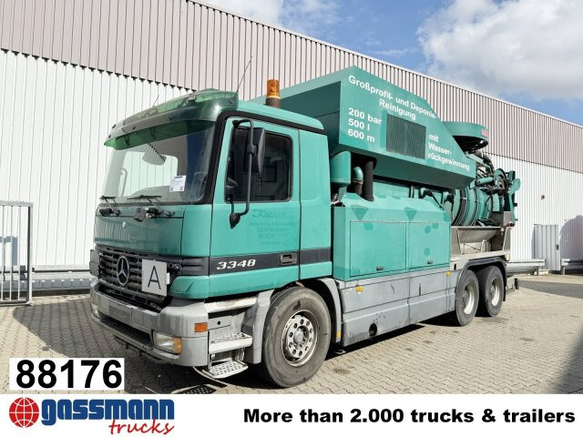 Mercedes-Benz Actros 3348 6x4, V8, Kroll Saug-/Spülwagen ca. - Balayeuse de voirie: photos 1 Mercedes-Benz Actros 3348 6x4, V8, Kroll Saug-/Spülwagen ca. - Balayeuse de voirie: photos 1