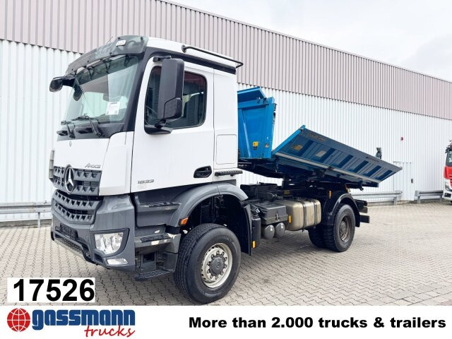 Mercedes-Benz Arocs 1833 AK 4x4, Meiller 3-S-Kipper, Bordmatik - Camion benne: photos 1 Mercedes-Benz Arocs 1833 AK 4x4, Meiller 3-S-Kipper, Bordmatik - Camion benne: photos 1