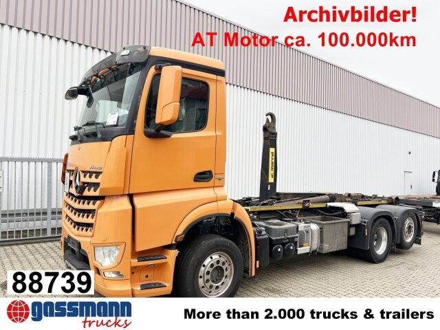 Mercedes-Benz Arocs 2552 L 6x2, Lenk-/Liftachse - Camion ampliroll: photos 1 Mercedes-Benz Arocs 2552 L 6x2, Lenk-/Liftachse - Camion ampliroll: photos 1