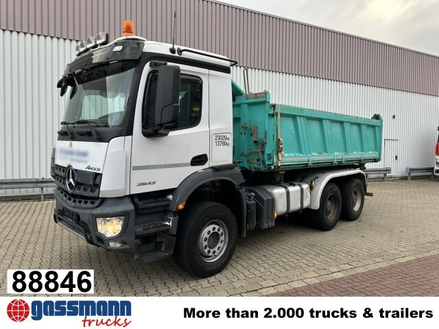 Mercedes-Benz Arocs 2643 K 6x4, Rollplane, Meiller - Camion benne: photos 1 Mercedes-Benz Arocs 2643 K 6x4, Rollplane, Meiller - Camion benne: photos 1
