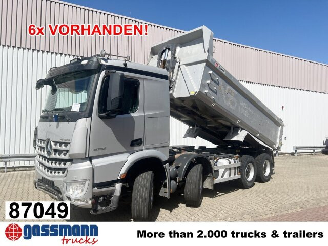 Mercedes-Benz Arocs 3251 LK 8x4/4, Retarder, Stahlmulde ca. - Tombereau: photos 1 Mercedes-Benz Arocs 3251 LK 8x4/4, Retarder, Stahlmulde ca. - Tombereau: photos 1