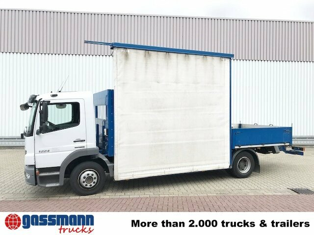 Camion plateau, Camion grue Mercedes-Benz Atego 1224 L 4x2 Glastransporter, gegen Aufpreis: photos 14