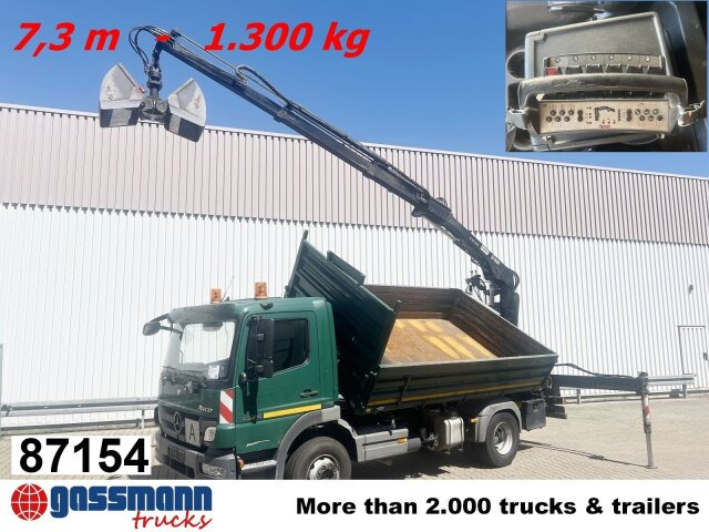 Mercedes-Benz Atego 1624/27 4x2, Heckkran Hiab 099 BS-2 HiDuo, - Camion benne, Camion grue: photos 1 Mercedes-Benz Atego 1624/27 4x2, Heckkran Hiab 099 BS-2 HiDuo, - Camion benne, Camion grue: photos 1