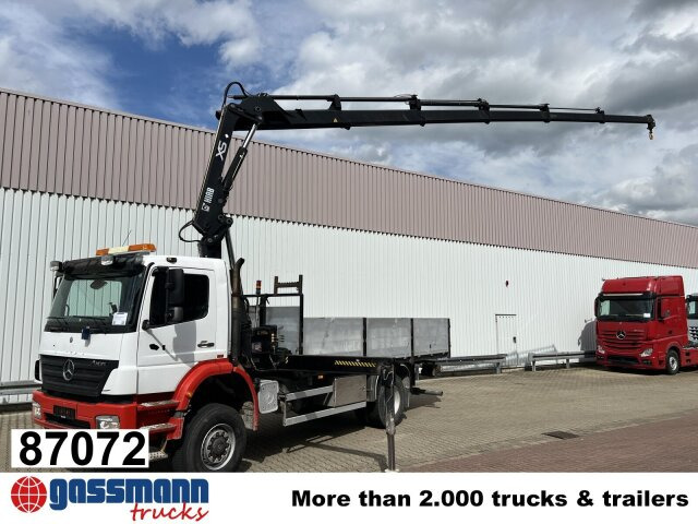 Mercedes-Benz Axor 1828 A 4x4 mit Kran Hiab XS 166 E-5 - Camion plateau, Camion grue: photos 1 Mercedes-Benz Axor 1828 A 4x4 mit Kran Hiab XS 166 E-5 - Camion plateau, Camion grue: photos 1