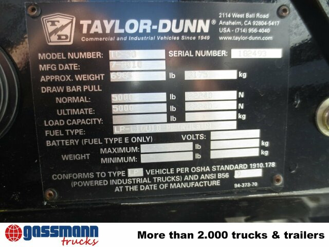 Tiger TC 50, Zugmaschine - Tracteur à bagages: photos 5 Tiger TC 50, Zugmaschine - Tracteur à bagages: photos 5