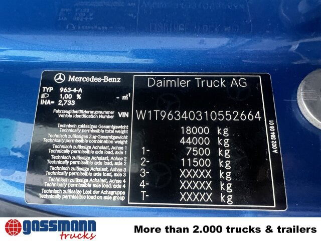 Mercedes-Benz Actros 1843 LS 4x4 HAD, HydroDrive, MirrorCam, - Tracteur routier: photos 4 Mercedes-Benz Actros 1843 LS 4x4 HAD, HydroDrive, MirrorCam, - Tracteur routier: photos 4