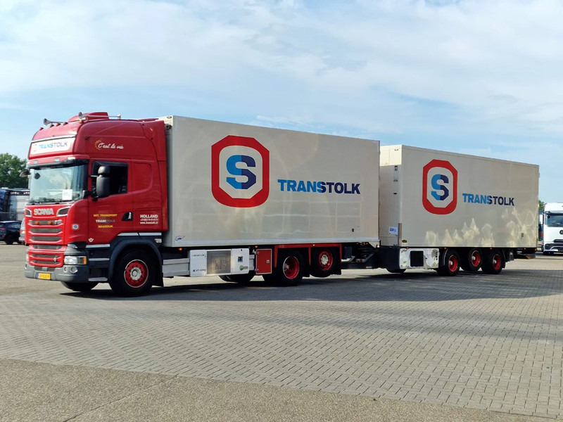 Scania R580 Topline 6x2*4 Frigo + Burg trailer - Retarder - Steering axle - Night clima - Camion frigorifique: photos 3 Scania R580 Topline 6x2*4 Frigo + Burg trailer - Retarder - Steering axle - Night clima - Camion frigorifique: photos 3