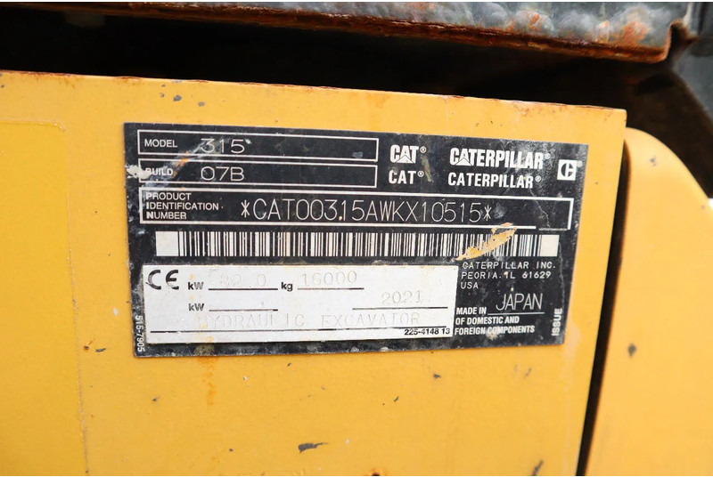 Pelle sur chenille Caterpillar 315 07B | ROTOTILT | BUCKET | DOZERBLADE: photos 20