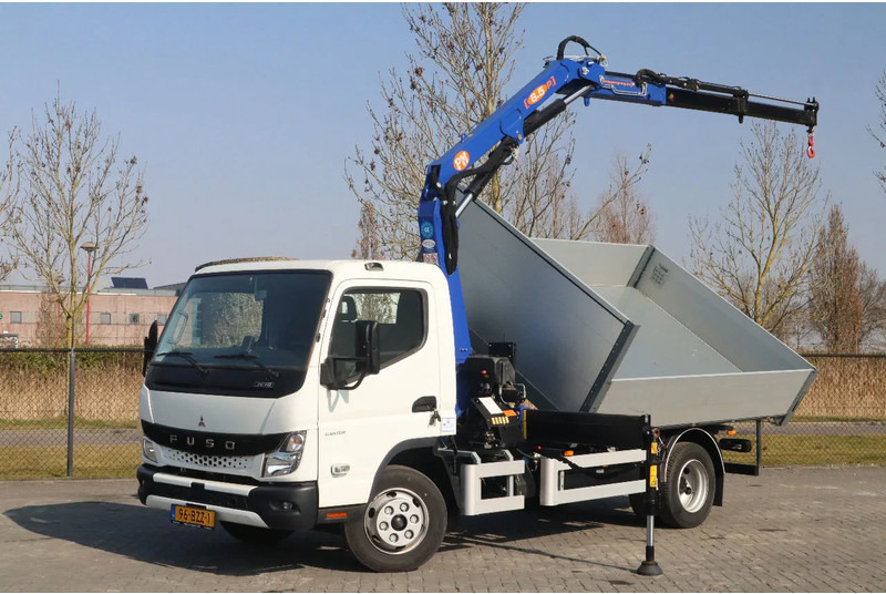 FUSO Canter 7C18 | 4X2 | 3-WAY TIPPER | PM 6.5 KRAN /CRANE - Véhicule utilitaire benne: photos 1 FUSO Canter 7C18 | 4X2 | 3-WAY TIPPER | PM 6.5 KRAN /CRANE - Véhicule utilitaire benne: photos 1