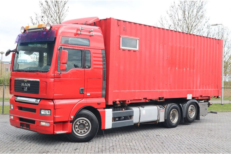 MAN TGA 26.480 | 6X2 | RETARDER | BDF | MOBILE WORKSHOP - Camion porte-conteneur/ Caisse mobile: photos 1 MAN TGA 26.480 | 6X2 | RETARDER | BDF | MOBILE WORKSHOP - Camion porte-conteneur/ Caisse mobile: photos 1